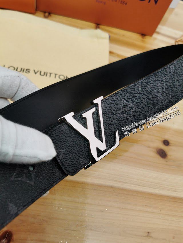 LV新款男士皮帶 路易威登Initiales搭扣雙面腰帶  jjp1712